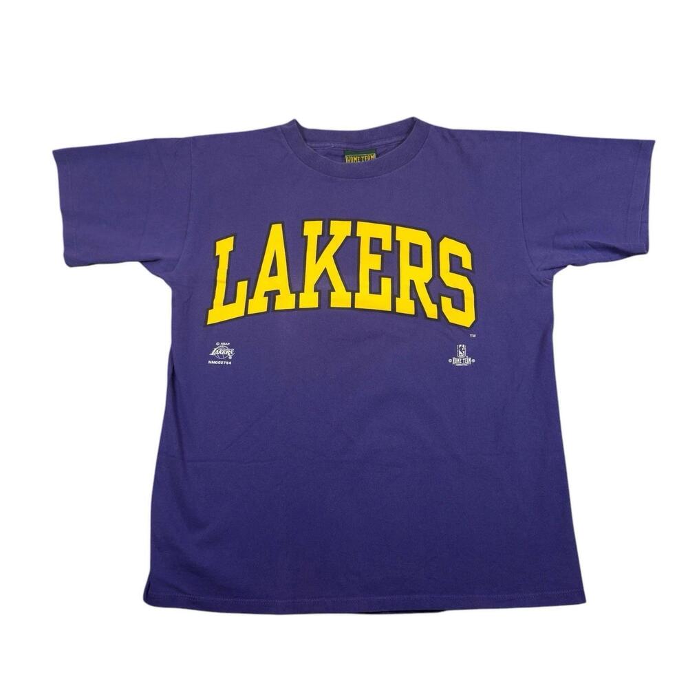 90S La Lakers Nba Single Stitch T-Shirt Large Made In Usa
